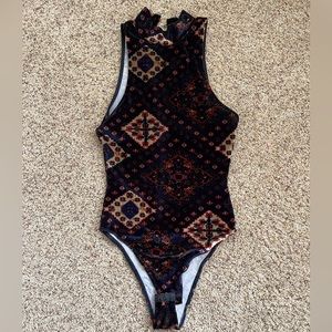 Top shop mock neck bodysuit